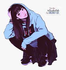 No matter what she's wearing you can always. Cool Anime Girl In Hoodie Hd Png Download Transparent Png Image Pngitem