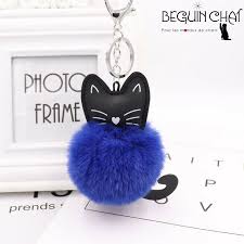 Porte Cles Chat Poupee De Chat Fourrure De Chat Porte Cle