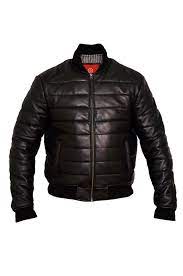 Men S Down Bomber Lamb Leather Jacket Ebay Lamb Leather Jacket Leather Bomber Jacket Black Leather Jacket