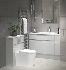 Warm pale greys add sophistication and can be very versatile. Atlanta Bathrooms Grip Light Grey Gloss
