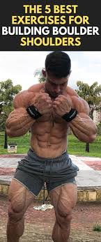 The 5 Best Exercises For Building Boulder Shoulders Fitness Bodybuilding Gym Shoulder Workout Bodybuilding Shoulder Workout Routine Bodybuilding Workouts