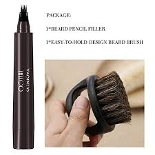 Beard pencil filler for men,4 tip beard filler pen kit beard pen & beard brush male mustache repair shape, effective enhance facial hair waterproof proof and sweat proof solution (black) brand: Beard Pencil Filler For Men 4 Tip Beard Filler Pen Kit Beard Pen Beard Brush Male Mustache Repair Shape Effective Enhance Facial Hair Waterproof Proof And Sweat Proof Solution In Kuwait
