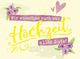 Frühe hochzeiten, lange liebe! (novalis). Depesche Grusse In Gold Klappkarte Mit Umschlag Wir Wunschen Euch Zur Hochzeit Alles