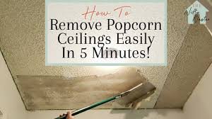 How much does it cost to remove popcorn ceiling if you can opt for just diy? How To Remove Popcorn Ceilings Easily Remove Popcorn In 5 Minutes Youtube
