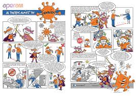 Covid goes up, economy down, these terrible graphs make me put on a frown. Corona Comic Dialogbild