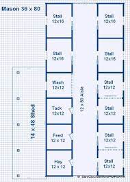 A completely open floor plan so you can use your barn the way that works best for you. Barn Plans 8 Stall Horse Barn Design Floor Plan Horse Barn Plans Horse Barn Designs Barn Layout