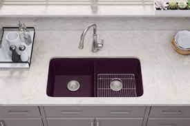The sink drain is at the back of the sink which will give you more access to your storage under the sink. Introducing Kohler S Exceptional Durable Neoroc Kitchen Sink