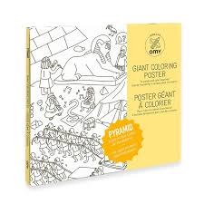 This large poster, full of fun prehistorical illustrations, is a real artistic space where children can create and use their imagination. Omy Giant Colouring Poster Theartworks