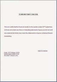 How to know that this is the time to write 'to whomsoever it may concern'. How To Write To Whom It May Concern Letter Format Janettravellmd Com