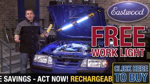 Deal Eastwood Rechargeable Underhood Led Light Bar W Free Work Light Youtube