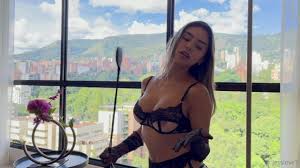 Jessie Romero Leather and whip