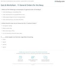 Please, try to prove me wrong i dare you. Quiz Worksheet 11 General Orders For The Navy Study Com