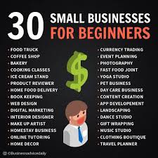 30 Small Businesses For Beginners Save To See Later Again Follow Business Motivational Quotes Business Entrepreneur Startups Business Motivation