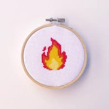 Maybe swearing will help cross stitch pattern counted cross stitch subversive cross stitch kit modern cross stitch kit beginner cross stitch. Fire Flame Hot Emoji Funny Cute Cross Stitch Pattern Instant Download Simple Cross Stitch Cross Stitch Patterns Cute Cross Stitch