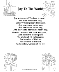 Bluebonkers Joy To The World Free Printable Christmas Carol Lyrics Sheets Favorite Christmas Christmas Carols Lyrics Christmas Songs Lyrics Christmas Lyrics
