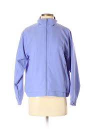 Details About Norm Thompson Women Purple Track Jacket Sm Petite