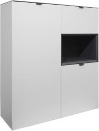 Hängeschrank lowboard 200x35x32cm weiß matt lack 2. Highboard Micelli Modern Weiss 24 Reduziert Wohnzimmer