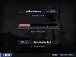 Chunkatv Pubg In Game Overlay Overlays Games Twitch