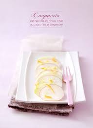 Carpaccio De Navet Et Chou Rave Aux Agrumes Et Au Gingembre Chou Rave Navet Choux