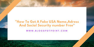 Generate random social security numbers for free. How To Get A Fake Usa Name Adress And Social Security Number Free Tlrabiul Insurance