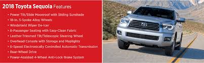 Slotted in between the 4runner and land cruiser, the toyota lc200 toyota trucks toyota sequioa toyota tundra trd pro best classic cars four wheel drive. 2018 Toyota Sequoia Model Features Details Suv Model Research Wichita Ks