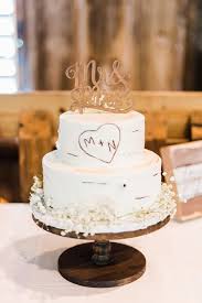 2 Tier Birch Tree Wedding Cake Richland Township Barn Wedding Maggie Nate Pittsburgh Wedding Portrait Photographer Kathryn Hyslop Photography Modern Pittsburgh Photographers Barn Wedding Cakes Wedding Cakes Cool Wedding Cakes