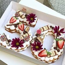 Image Discovered By Rhea Pualengco Find Images And Videos About Sweet Flowers And Yummy On We Heart It The App New Birthday Cake Number Cakes Biscuit Cake