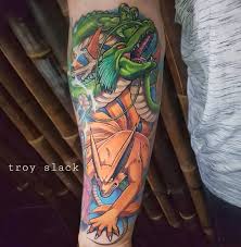 1 Page About Gaming Tattoos On Instagram Shenron And Kurama Tattoo Done By Troyslackink Visit Animemasterink Fo Gaming Tattoo Anime Tattoos Naruto Tattoo