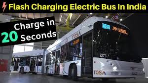 Charge in 20 Seconds Electric Bus in India | Ashok Leyland & ABB - YouTube