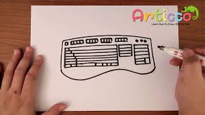 How To Draw Keyboard Step By Step Youtube There must be another kind of nice all you have to do is copy and past onto a windows sticky note! how to draw keyboard step by step