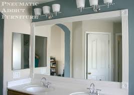 Elegant Trim Around Bathroom Mirror And Trim Around Bathroom Mirror Home Design Ideas Large Bathroom Mirrors Bathroom Mirror Mirror Trim