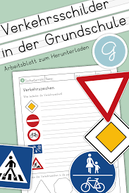 Verkehrsschilder Grundschule In 2020 Grundschule Lesen Lernen Grundschulmaterial