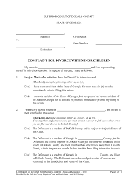 Check spelling or type a new query. Ga Complaint For Divorce With Minor Children Dekalb 2010 2021 Complete Legal Document Online Us Legal Forms