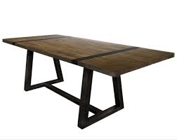 All log furniture is not the same. Contemporary Two Toned Trestle Dining Table Williams Kay Dining Tables