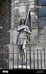 Statue of rather sexy Joan of Arc, Paris, France Stock Photo - Alamy