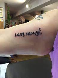 We did not find results for: I Am Enough Tattoo Made By Kris Smith Enough Tattoo I Am Enough Tattoo Cool Tattoos