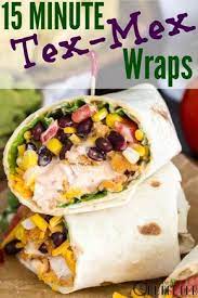 Easy 15 Minute Crispy Tex Mex Chicken Wraps Easy Cheap Dinner Recipes Cheap Dinner Recipes Easy Cheap Dinners