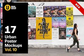 Urban Poster Mockup Vol 10 Interested Product Time Designers Poster Mockup Mockup Postcard Mockup