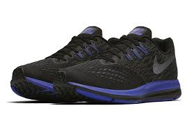 Black And Purple Nike Running Shoes Womens Nike Air Zoom Winflo 4 Black Purple Nike Women Nike Air Zoom Women