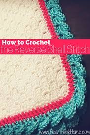 How To Crochet The Reverse Shell Stitch With Photos Crochet Stitches Edging Crochet Edging Patterns Crochet Border Patterns