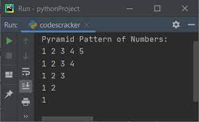 C program to reverse an array. Python Program To Print Star Pyramid Number Patterns