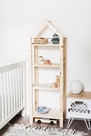 This Simple Ikea Hack Turns Your Inexpensive Ivar Shelving Into The Cutest House Shelf For Your Kid S Bedroom In 2020 Shelves Ikea Hack Kids Bedroom Inspiration