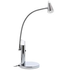 Table lamp is needed by people to brighten up the space and room in their houses. 21 1 2 In Adjustable Gooseneck Silver Led Desk Accent Lamp Metal And Acrylic Vled615 The Home Depot