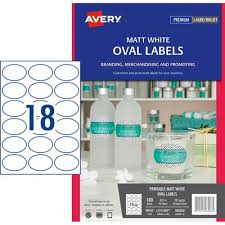 If you are using mobile phone, you could also use menu drawer from browser. Avery Oval Laser Labels L710rev 18 Label Per Sheet Officemax Nz