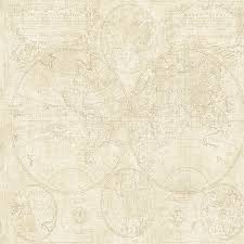 Get a blast from the past with these cool and nostalgic wallpapers. Beige Vintage World Map Wallpaper Wallpaper For Walls