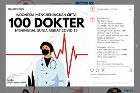 More images for contoh ucapan 100 hari meninggal » 100 Dokter Meninggal Karena Covid 19 Apa Penyebabnya Halaman All Kompas Com