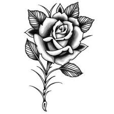 20 Black And White Traditional Rose Tattoo Some, however, decide for a darker color, such as blue, purple, or even a black rose. 20 black and white traditional rose tattoo