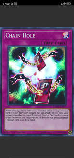 Only three copies of the same card in your deck is allowed. Card Discussion Chain Hole Yugioh