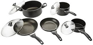 Farberware 21806 Dishwasher Safe Nonstick Cookware Pots And Pans Set 15 Piece Black