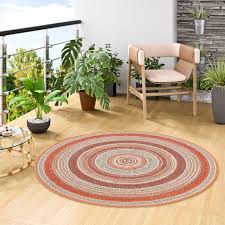 Wir präsentieren ihnen auf dieser seite also die beliebtesten. In Und Outdoor Teppich Flachgewebe Carpetto Terrakotta Stripes Rund